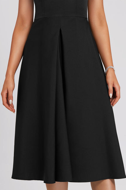Robe Cocktail Noir Élégant - gallery 2