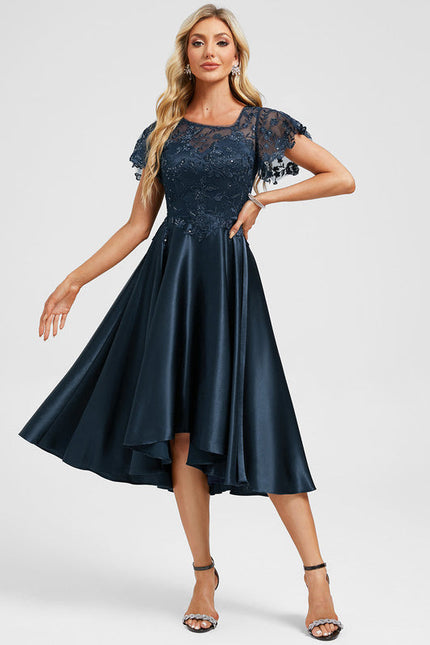 Robe Cocktail Émeraude Festive