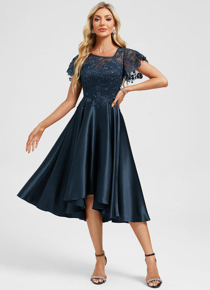 Robe Cocktail Émeraude Festive