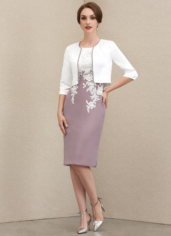 Robe Cocktail Satinée Orchidée - gallery 5