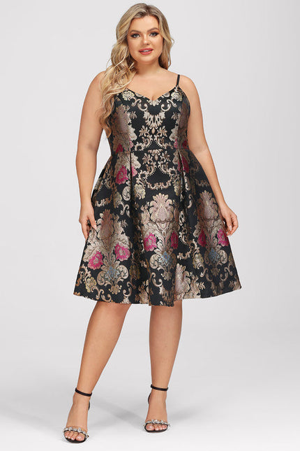 Robe Cocktail Fleurie Luxueuse - gallery 6