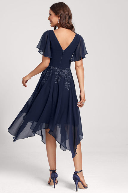 Robe Cocktail Noire Élégante - gallery 2