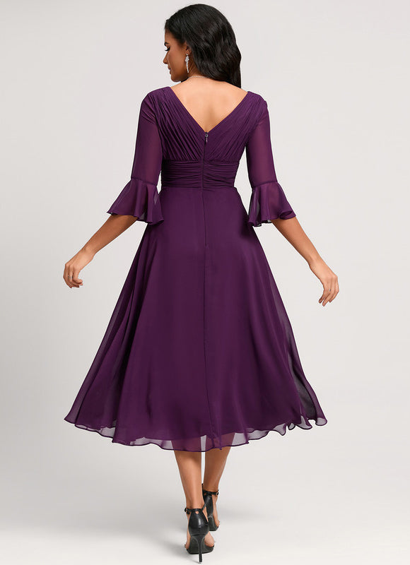 Robe De Cocktail Volants Superposés - gallery 9