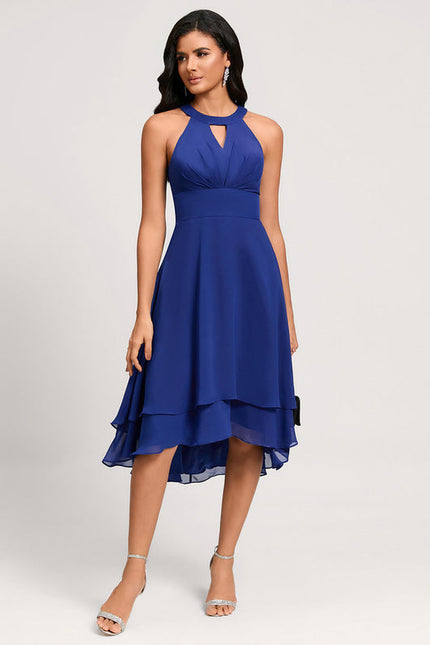 Robe Cocktail Fluide Éclatante - gallery 1