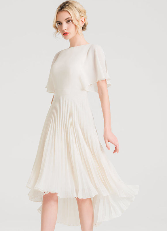 Robe Cocktail Fluide Éclatante - gallery 1