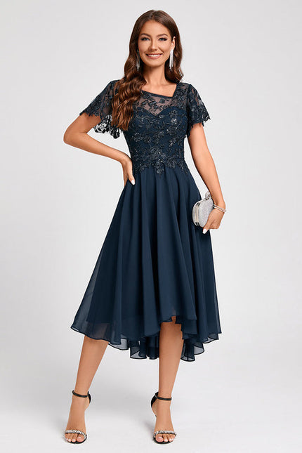 Robe Cocktail Émeraude Couture - gallery 6