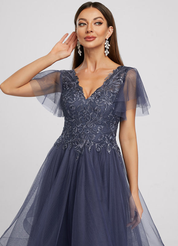 Robe Cocktail Tulle Étoilée - gallery 1