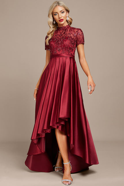 Robe Cocktail Rouge Élégance - gallery 1