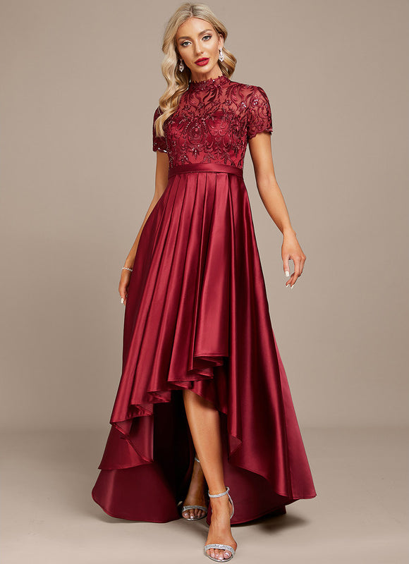 Robe Cocktail Rouge Élégance - gallery 1