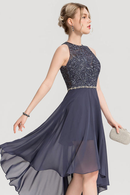 Robe Cocktail Éclat Vert Satiné - gallery 6