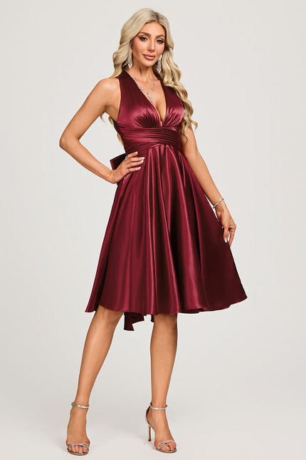 Robe Satin De Soie Cocktail - gallery 3
