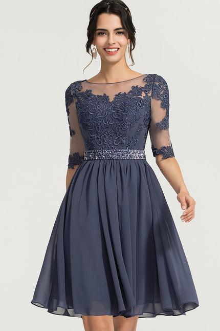 Robe Cocktail Nuit Marine Légère