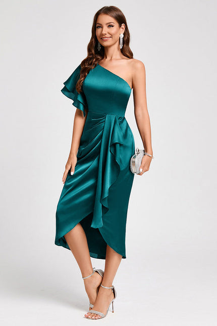 Robe Cocktail Satinée Couture - gallery 5