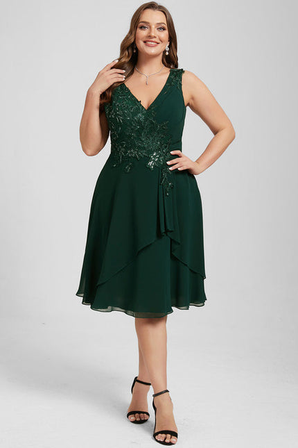 Robe Cocktail Émeraude Élancée - gallery 8