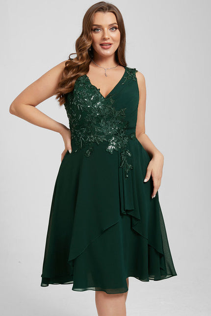 Robe Cocktail Émeraude Élancée - gallery 9