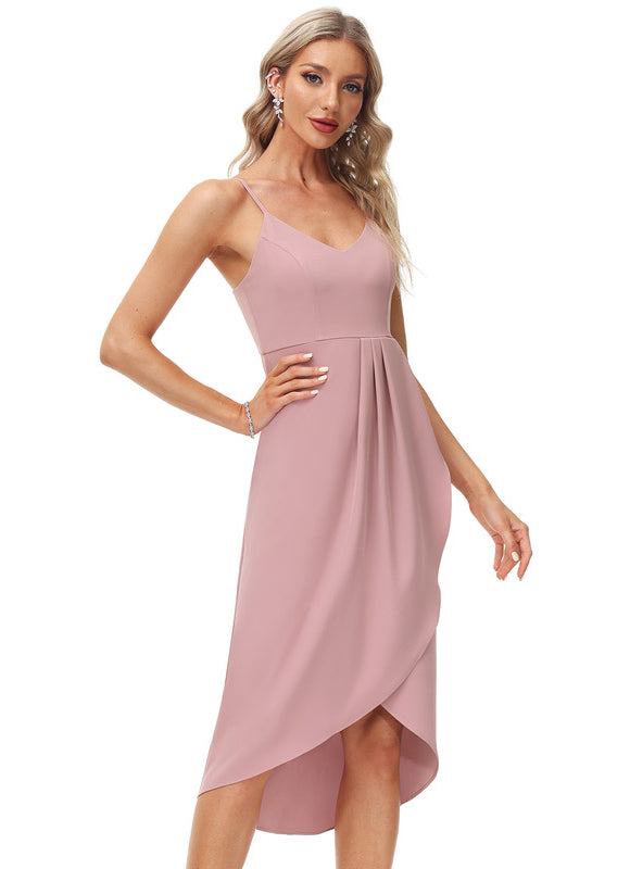 Robe Cocktail Asymétrique Douce