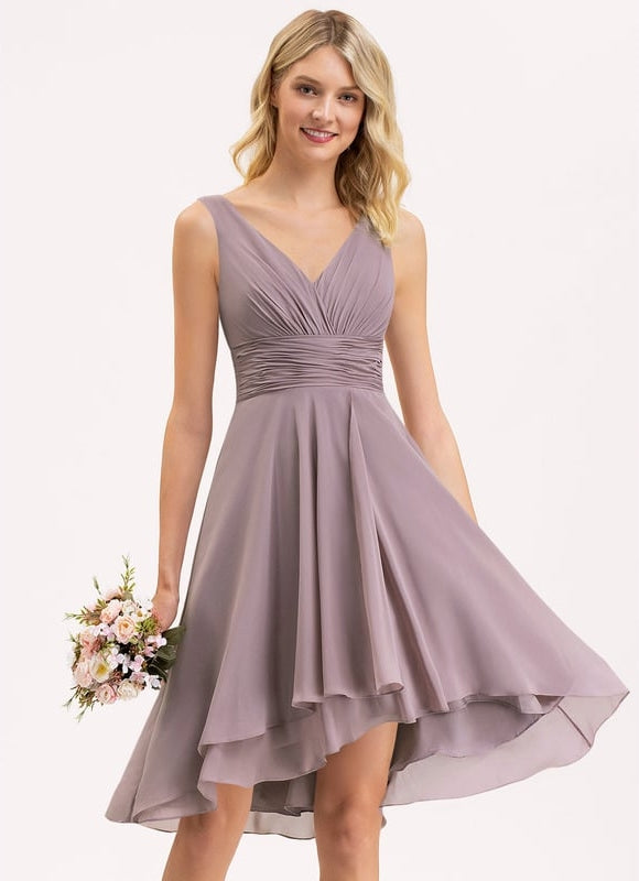 Robe Cocktail Fluide Vert Pâle
