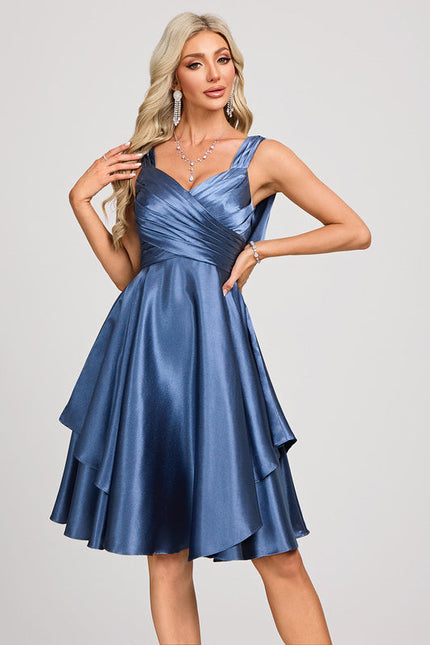 Robe Satin De Soie Cocktail