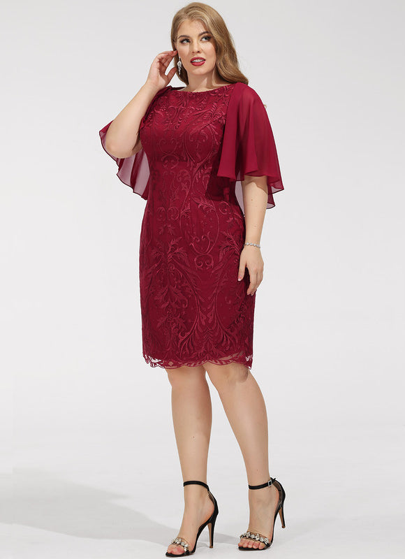 Robe Cocktail Nuit Dentelée Chic - gallery 6